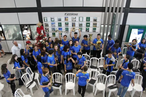 Apresentao Banda ABDA Filarmnica na Zopone Engenharia - 25/11/2025