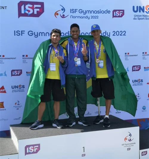 Natao da ABDA conquista medalhas para o Brasil na Gymansiade 2022
