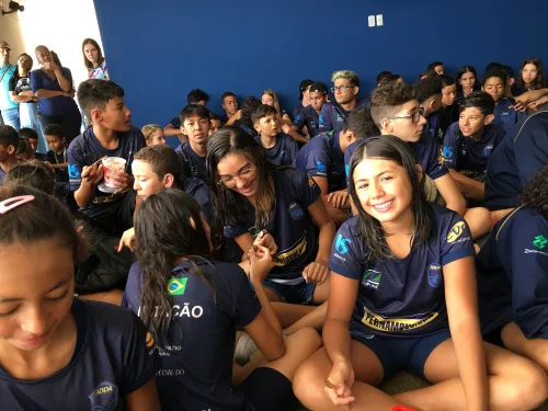 Apresentao dos convocados para Trofu Kim Mollo 2022 de natao