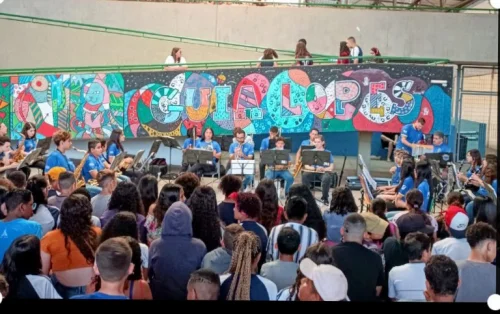 Apresentao da Banda ABDA FILARMNICA na escola EE Guia Lopes em Bauru - 20/10/2022