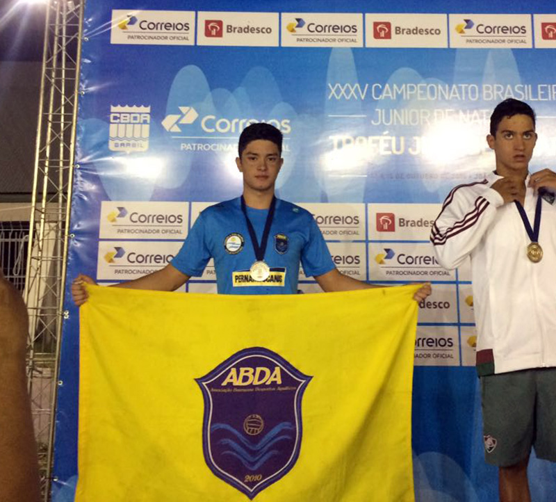 Leonardo Suzuki, da ABDA, conquista vice-campeonato no Brasileiro de natao