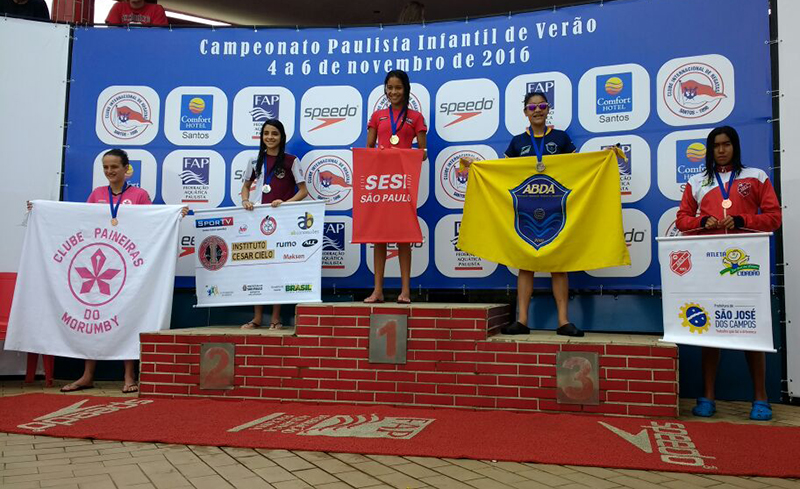 Atleta da ABDA conquista 3 colocao nos 200m costas no Paulista Infantil