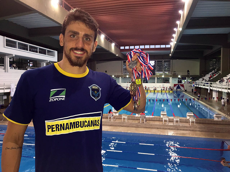 Atleta da ABDA fatura dez medalhas no Campeonato Nacional Paraguai Torneio Open de Natao