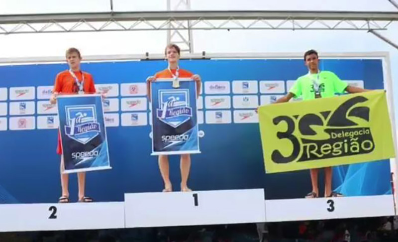 Gustavo Pacini conquistou o bronze nos 200m medley