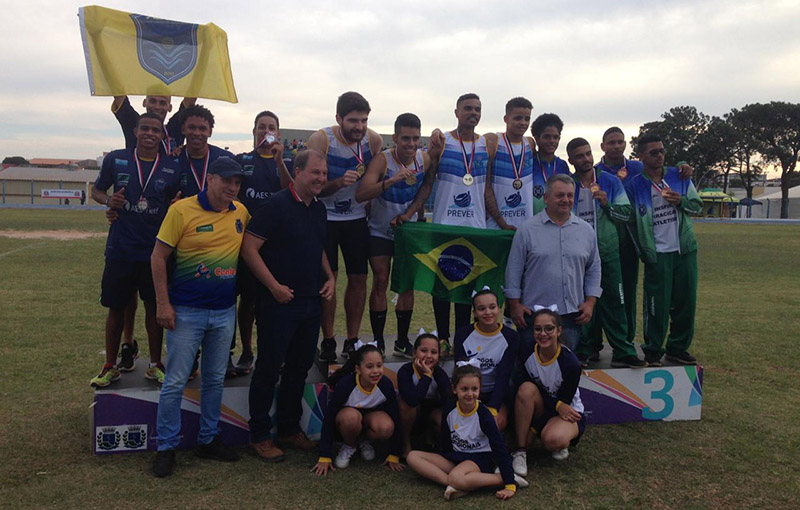 No revezamento 4x100m masculino, os atletas Diogo Pereira, Cleverson Jnior, Ryan Nunes e Rodolfo Prado conquistaram a medalha de prata