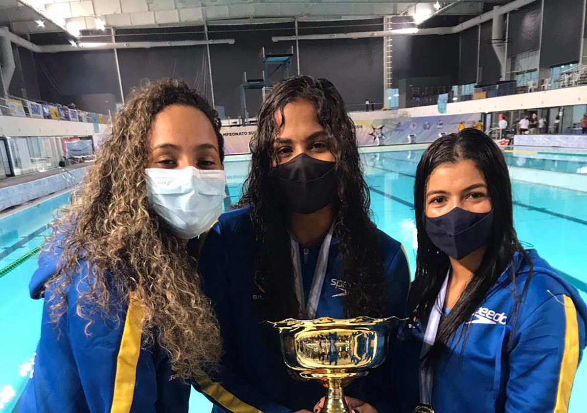 Brasil  campeo sul-americano com atletas da ABDA