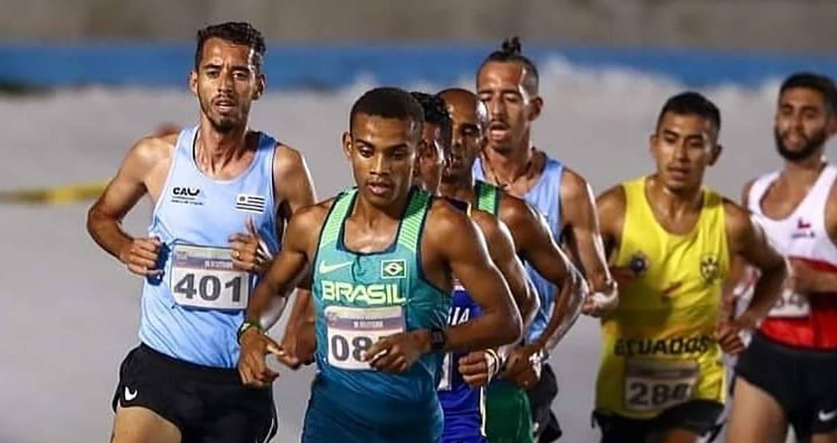 Daniel Nascimento  campeo sul-americano dos 10.000 metros