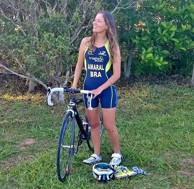 Sempre determinada, Raquel que foi a primeira surda triatleta nacional