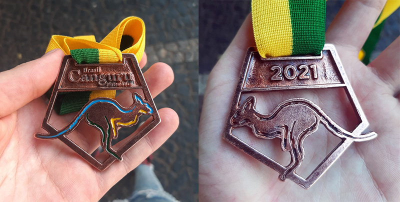 Heloisa foi medalha de bronze em 2019 e 2021 no Concurso Canguru de Matemtica