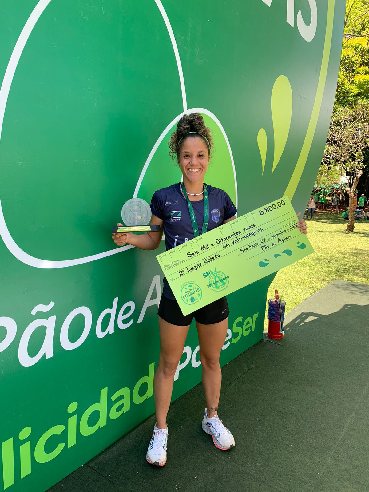 Atleta da ABDA  vice-campe da Maratona Po de Acar de revezamento