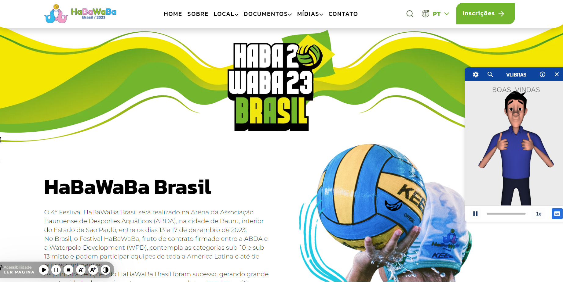 Novo site do HaBaWaBa Brasil, evento organizado pela ABDA. est de cara nova