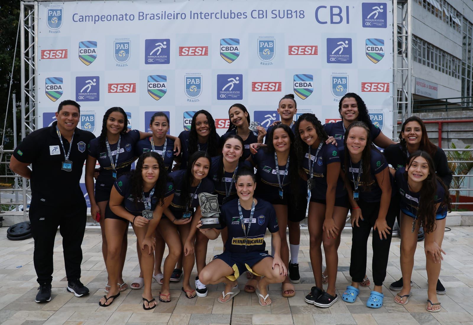 ABDA é vice-campeã feminina brasileira sub-18 de polo aquático