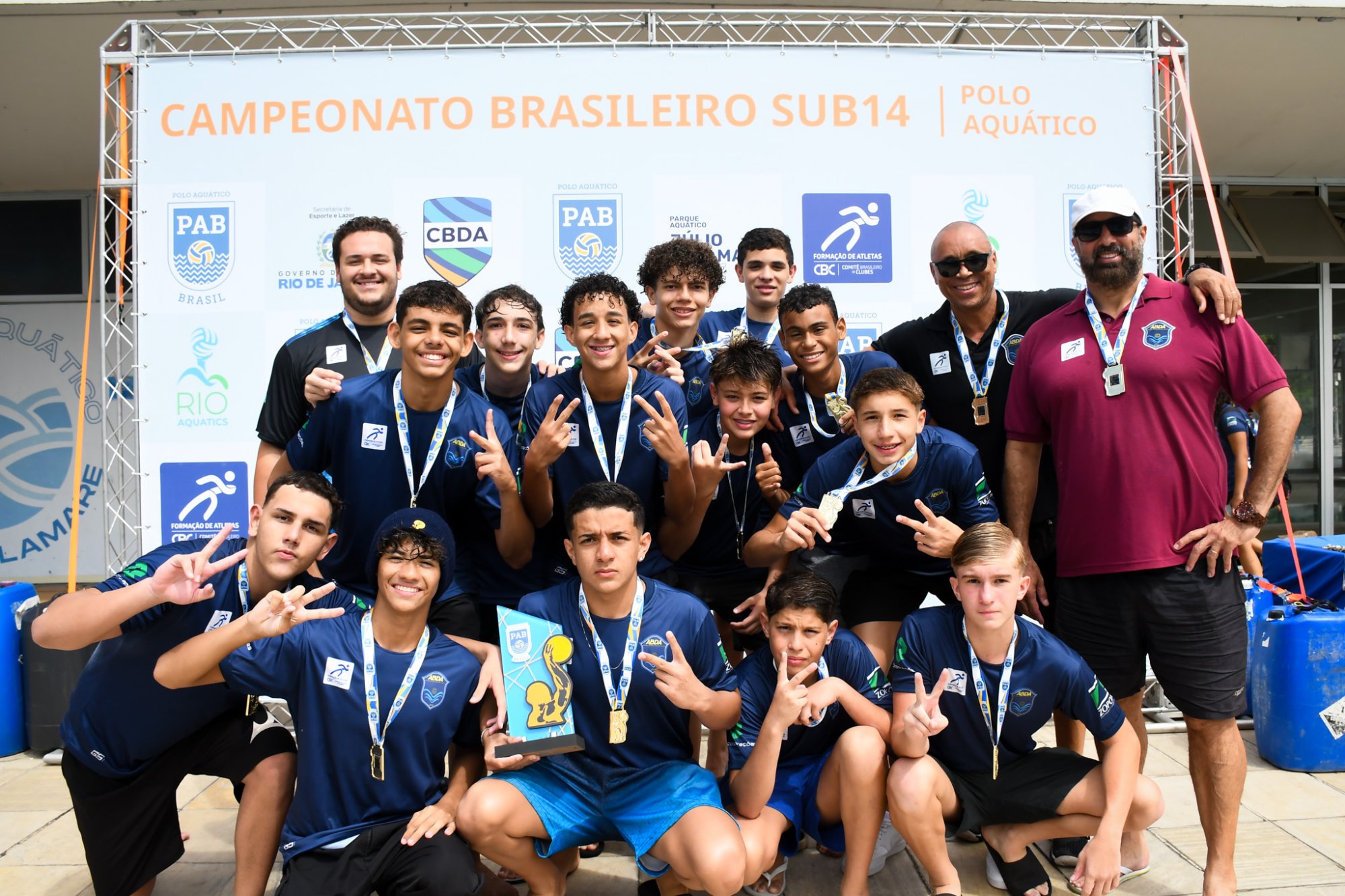 ABDA  campe brasileira sub-14 masculino de polo aqutico