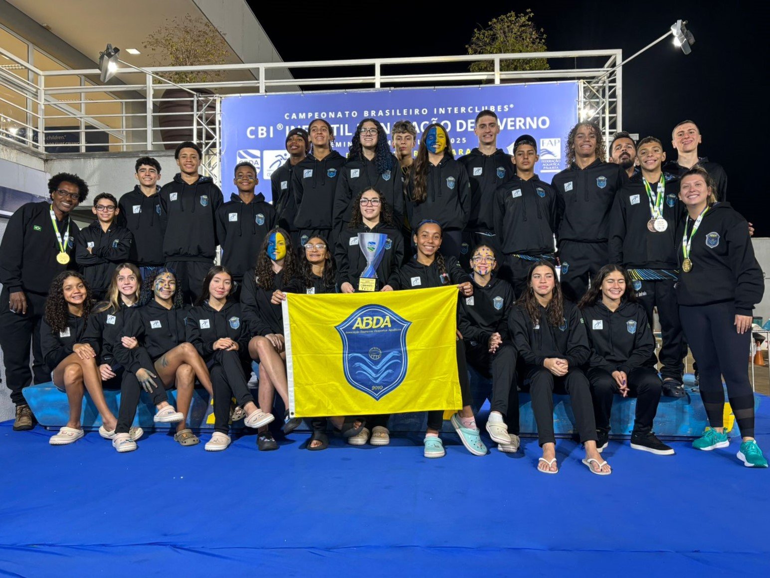 ABDA  2 lugar infantil 1 no Campeonato Brasileiro Infantil de Natao de Inverno