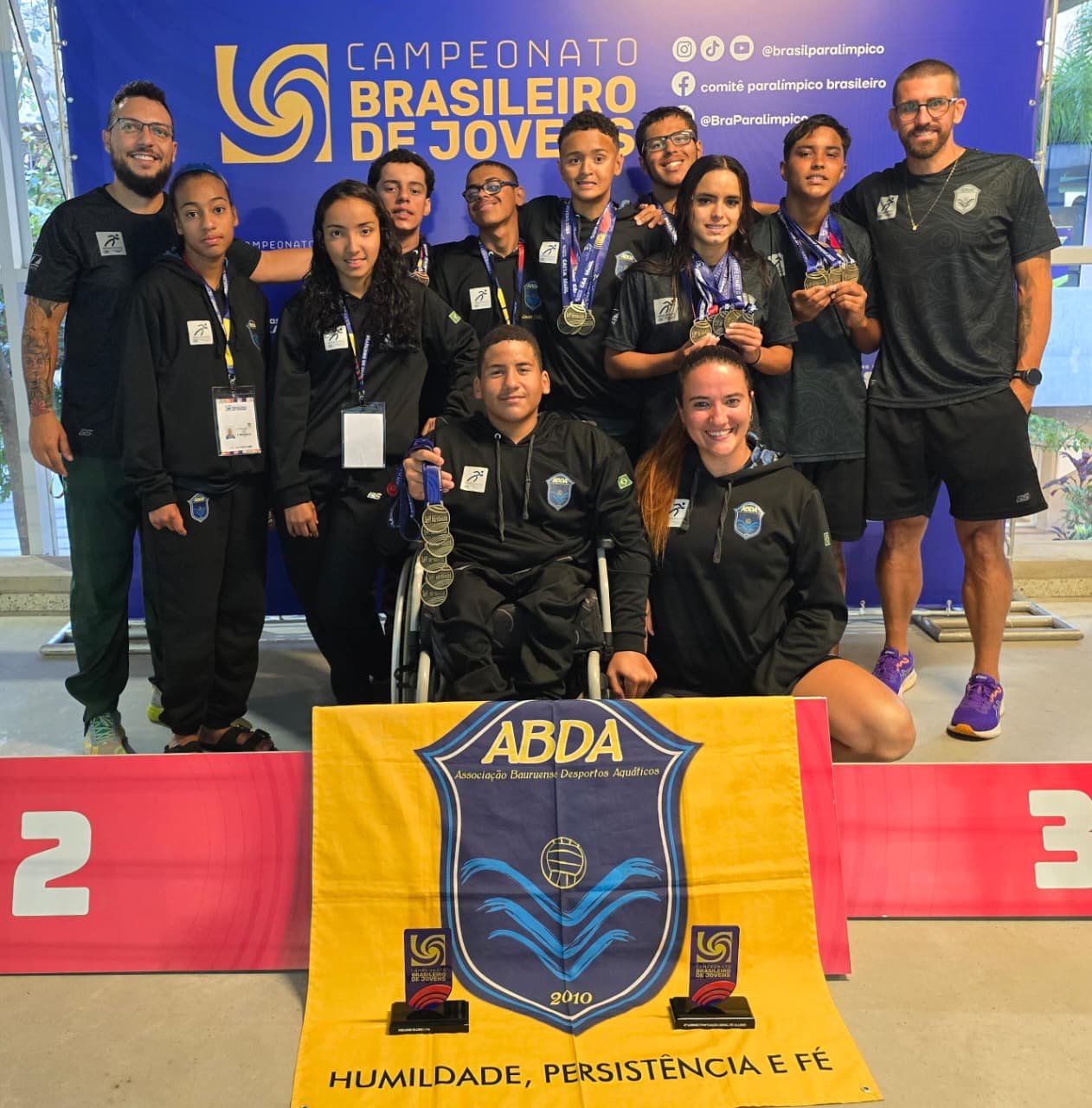 ABDA  o melhor clube sub-16 no Brasileiro de Jovens de Natao Paralmpica